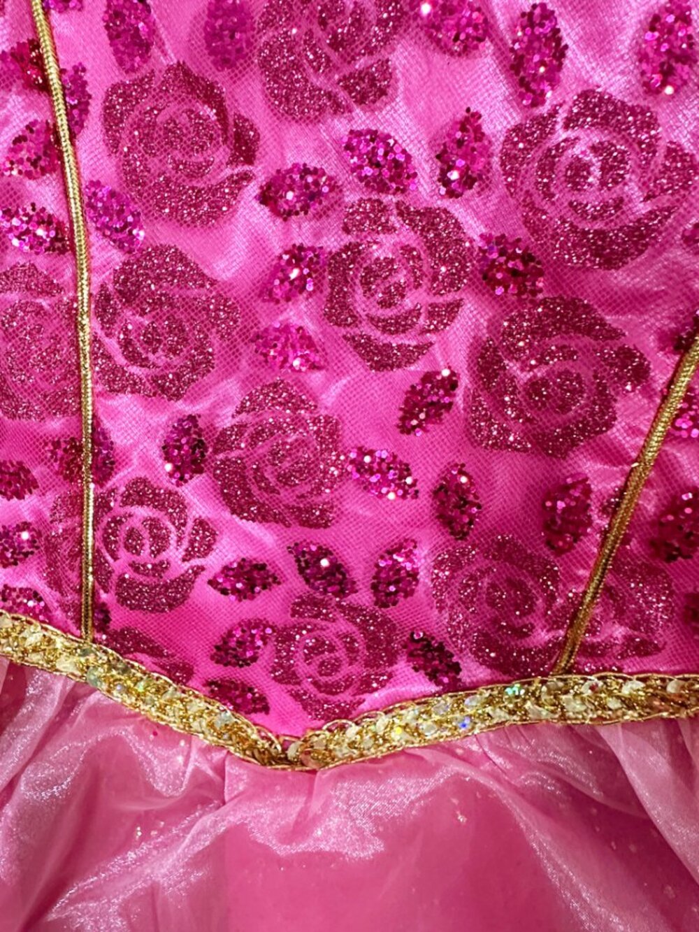 Disney Store Princess Aurora Sleeping Beauty Halloween Costume Dress Girl 9/10 - Picture 6 of 16